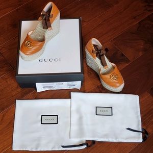 Leather Platform Espadrille